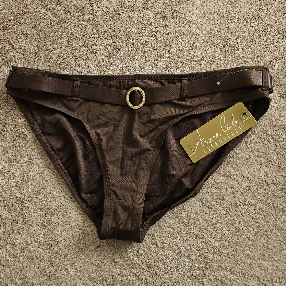 Anne Cole Swimming Suit Button. Size XL. Color Brown.